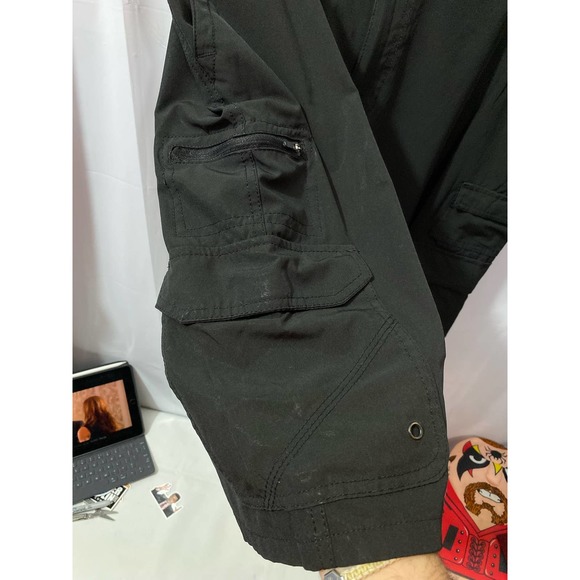 IRON CO. Stretch Cargo Shorts Black Size 38 - Picture 5 of 9